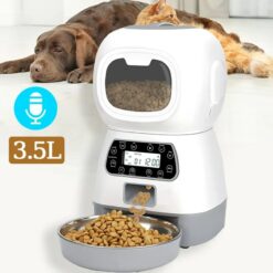 0RaQ3 5L Automatic Pet Feeder Smart Food Dispenser For Dog Cat Bowl Timer Robot Pet Feeding