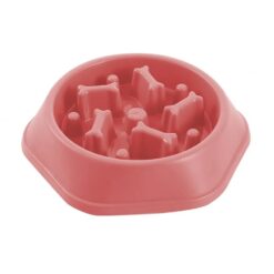 DxJNNew Pet Dog Feeding Food Bowl Puppy Slow Down Eating Feeder Dish Bowl Prevent Obesity Pet