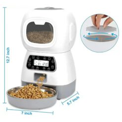 OJxo3 5L Automatic Pet Feeder Smart Food Dispenser For Dog Cat Bowl Timer Robot Pet Feeding