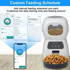 Oan03 5L Automatic Pet Feeder Smart Food Dispenser For Dog Cat Bowl Timer Robot Pet Feeding