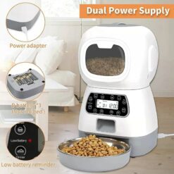 PsWN3 5L Automatic Pet Feeder Smart Food Dispenser For Dog Cat Bowl Timer Robot Pet Feeding 1