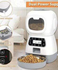 PsWN3 5L Automatic Pet Feeder Smart Food Dispenser For Dog Cat Bowl Timer Robot Pet Feeding