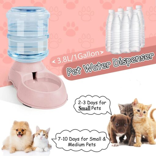 kFIBAutomatic Water Dispenser Large Capacity Pet Feeder Small Dog Food Bowl Cat Feeder Drinking Bowl Pet