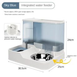 qQIfNew Integrate Pet 1L Automatic Water Feeder With 2 8L Drinking Bowl Apset Pet Double Bowl