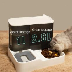 wJBVNew Integrate Pet 1L Automatic Water Feeder With 2 8L Drinking Bowl Apset Pet Double Bowl 1