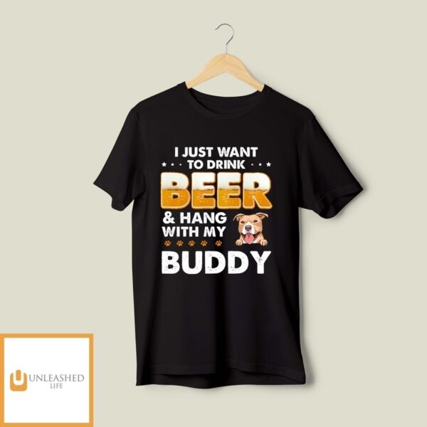 Beer And Dog – Personalized Custom T-Shirt