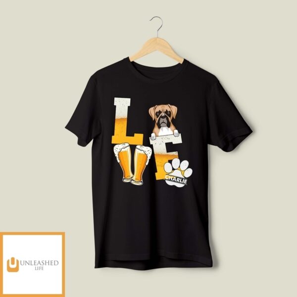 Beerwine Love Dog – Personalized Custom Standard T-Shirt