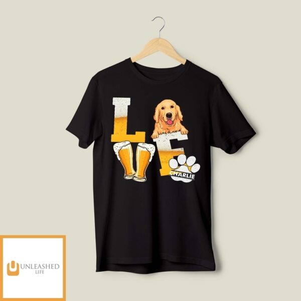 Beerwine Love Dog – Personalized Custom Unisex Hoodie