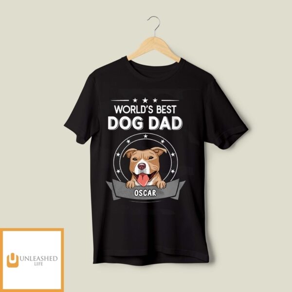 Best Dog Dad Camo – Personalized Custom All-Over-Print T-Shirt