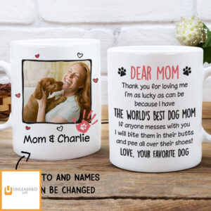 Best Dog Mom – Personalized Custom Photo Coffee Mug Best Dog Mom – Personalized Custom Photo Coffee Mug