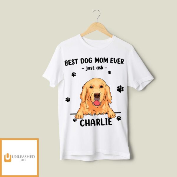 Best Dog Momdad 1 – Personalized Custom Unisex T-Shirt