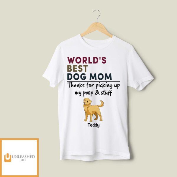 Best Dog Momdad Retro – Personalized Custom Unisex T-Shirt