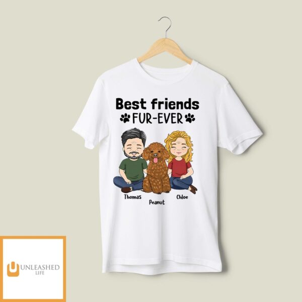 Best Friends Fur-Ever Couple – Personalized Custom Unisex T-Shirt