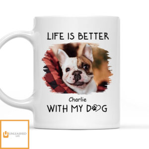 Better With Dogs Photo – Personalized Custom Coffee Mug Better With Dogs Photo – Personalized Custom Coffee Mug