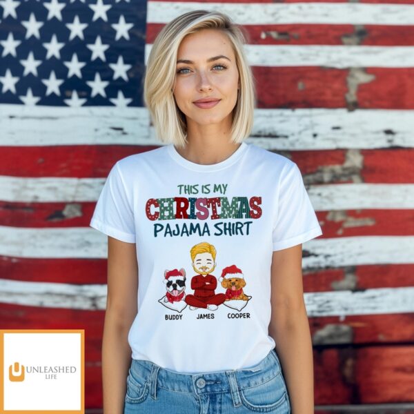 Christmas Pajama Dog Version – Personalized Custom Unisex T-Shirt