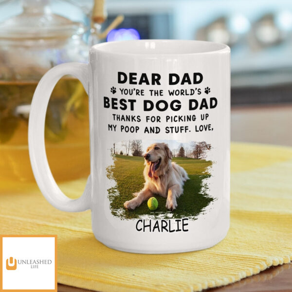 Dear Dad Sleeping – Personalized Custom Coffee Mug