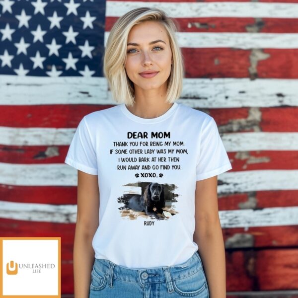 Dear Mom Xoxo Photo – Personalized Custom Unisex T-Shirt