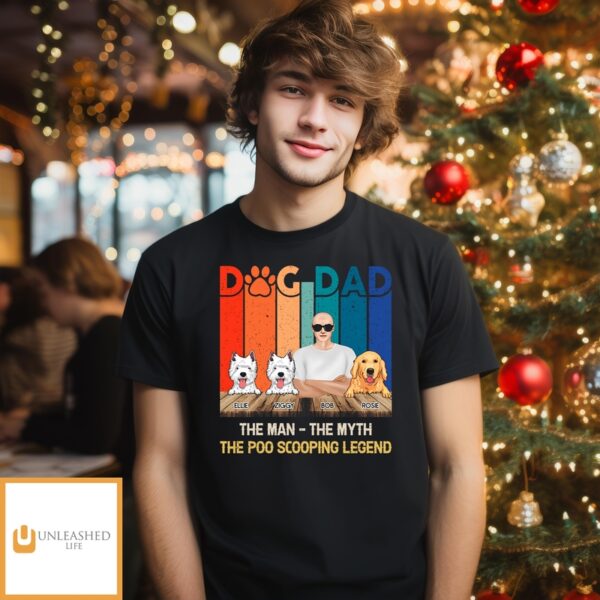 Dog Dad Man – Personalized Custom Unisex T-Shirt