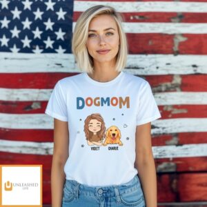 Dog Mom Color – Personalized Custom Unisex T-Shirt