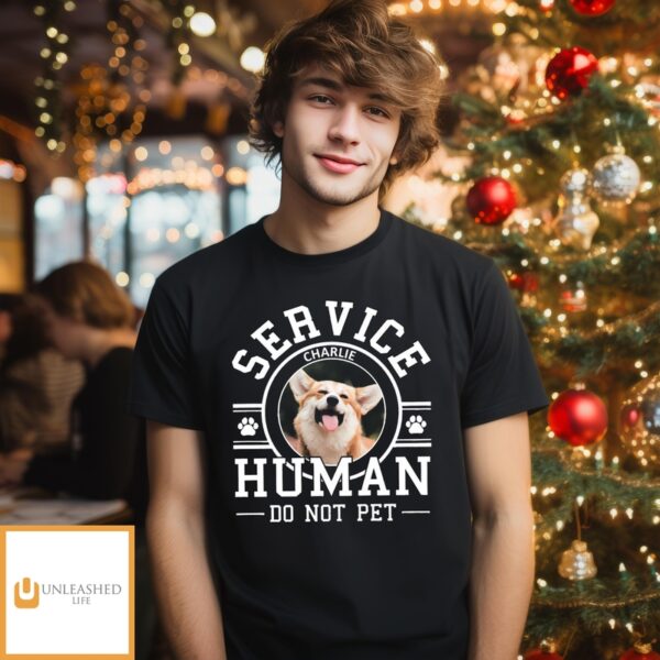 Dog Service Human Logo – Personalized Custom Unisex T-Shirt