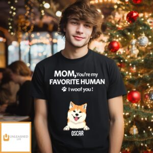 Dogs Favorite Human – Personalized Custom Unisex T-Shirt Dogs Favorite Human – Personalized Custom Unisex T-Shirt
