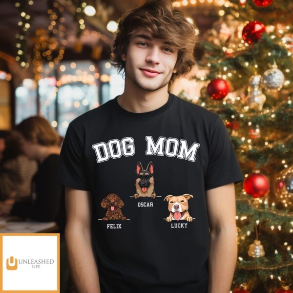 Dogs Mom Dad Basic – Personalized Custom Unisex T-Shirt