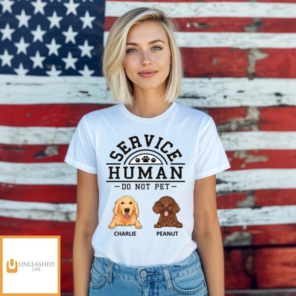 Dogs Service Human Logo – Personalized Custom Unisex T-Shirt