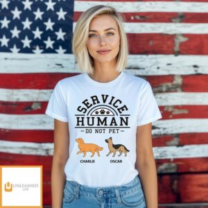 Dogs Service Human – Personalized Custom Unisex T-Shirt