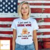 Drink Wine And Hang With Dog – Personalized Custom Unisex T-Shirt