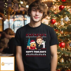 Happy Pawlidays – Personalized Custom Unisex T-shirt Happy Pawlidays – Personalized Custom Unisex T-shirt
