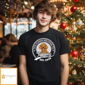 Human Belongs To Dog Couple – Personalized Custom Unisex T-shirt Human Belongs To Dog Couple – Personalized Custom Unisex T-shirt