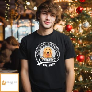 Human Belongs To Dog Version 2 – Personalized Custom Sweatshirt Human Belongs To Dog Version 2 – Personalized Custom Sweatshirt