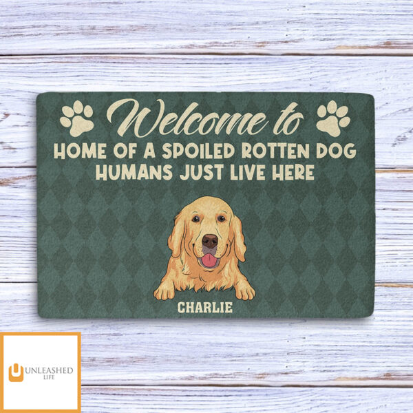 Spoiled Dog Home – Personalized Custom Doormat