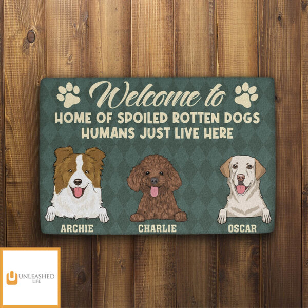 Spoiled Dog Home – Personalized Custom Doormat