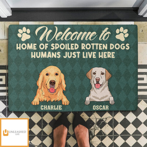 Spoiled Dog Home – Personalized Custom Doormat