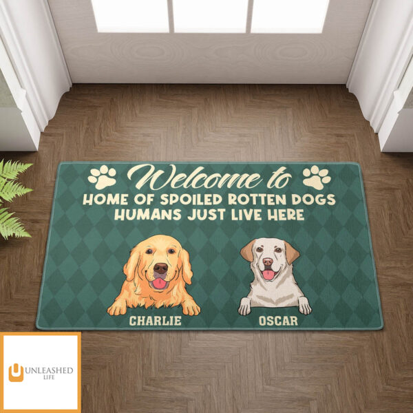 Spoiled Dog Home – Personalized Custom Doormat