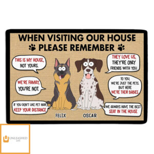 Visting My House Please Remember – Personalized Custom Doormat