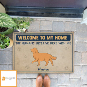 Welcome To Dog House – Personalized Custom Doormat